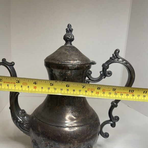 Antique Coffee Pot Silverplate 1883 FB Roger's Silver Co 2377 Lady Margaret EXC - Picture 10 of 11